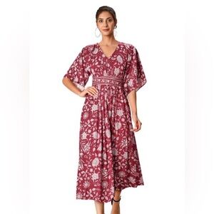 Eshakti Wayward Fancies Floral Print Maxi Dress